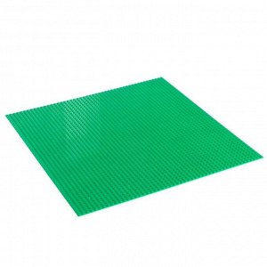 Пластина основание для конструктора «Игровое поле», 40?40?0,5 см, цвет зелёный