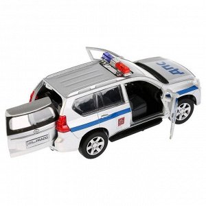Машина металлическая «Toyota Frado полиция» 12см, открывающиеся двери и багажник, инерционная