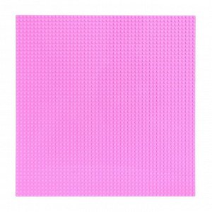 Пластина основание для конструктора 40 х 40, цвет розовый