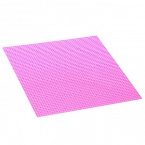 Пластина основание для конструктора 40 х 40, цвет розовый