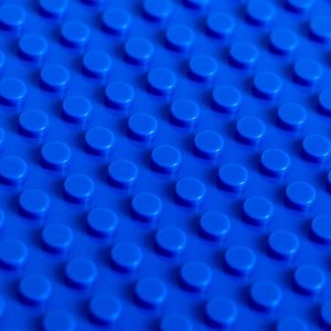 Пластина основание для конструктора 19,5 х 19,5, цвет синий