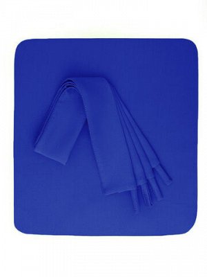 Портьеры комбинированные блэкаут на ленте, цвет: белый/синий/темно-синий,арт.14062