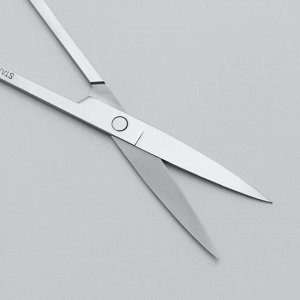 Ножницы маникюрные, прямые, широкие, 12 см, цвет серебристый