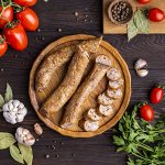 Колбаса из мяса птицы (курицы) копченая