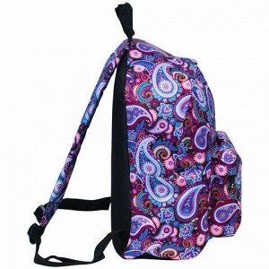 Рюкзак BRAUBERG, универсальный, сити-формат, разноцветный, "Инди", 20 литров, 41х32х14 см, 225360