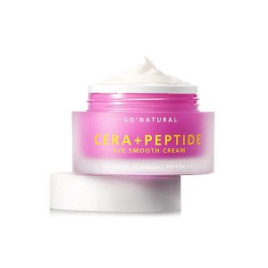 SO NATURAL CERA + PEPTIDE EYE SMOOTH CREAM 30ml ЛИФТИНГ КРЕМ С ПЕПТИДАМИ И КЕРАМИДАМИ ДЛЯ КОЖИ ВОКРУГ ГЛАЗ