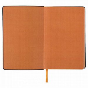 Ежедневник датированный 2021 А5 (138х213 мм) BRAUBERG "Stylish", кожзам, оранжевый, 111444