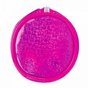 Пенал-тубус BRAUBERG, мягкий, &quot;Glitter Pink&quot;, 20х7х7 см, 229017