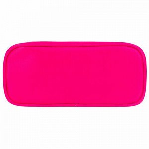 Пенал-косметичка BRAUBERG, мягкий, &quot;KING SIZE NEON PINK&quot;, 20х8х9 см, 229019