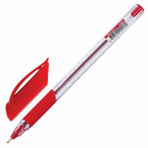 Ручка шариковая масляная BRAUBERG "Extra Glide GT", КРАСНАЯ, трехгранная, узел 0,7 мм, линия письма 0,35 мм, 142920