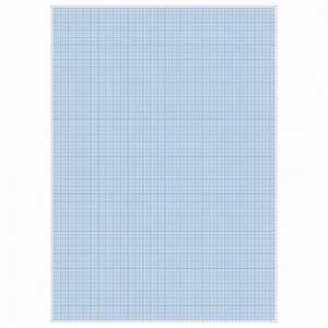 Бумага масштабно-координатная, А3, 297х420 мм, голубая, в папке, 20 листов, Лилия Холдинг, ПМ/А3