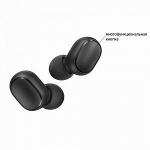 Наушники с микрофоном (гарнитура) XIAOMI Mi True Wireless Earbuds Basic 2, беспроводные, ВТ, 10 м, до 4 часов работы, черные, BHR4272GL