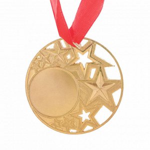 Медаль под нанесение «Звезды», золото, d=5 см