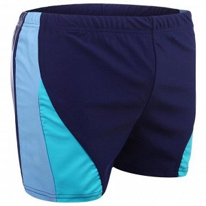 Плавки-шорты взрослые для плавания, размер 54, цвет чёрный/синий