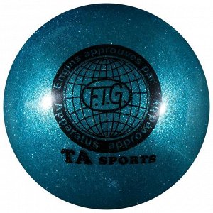 Мяч для гимнастики БЛЕСК, 16,5 см, 280 г, цвет синий