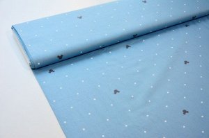Ткань Сатин - Микки на синем фоне 0,5*1,6м