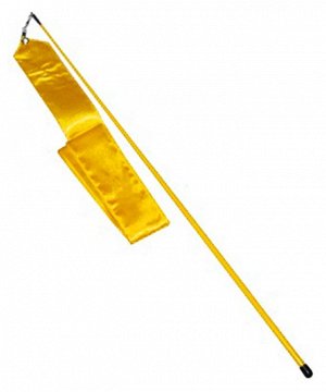 Лента гимнастическая желтый 6м