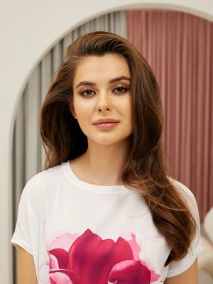 Туника жен Floral Shadow белый