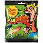 Кислые леденцы Chupa Chups Infernals Sour Lollies, 114 г