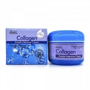 Ekel Крем с гидролизованным коллагеном для ухода за кожей лица Collagen Ample Intensive Cream, 100мл