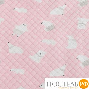 Одеяло стёганое Крошка Я «Мишка» 100х110 см, цвет розовый, 5054498