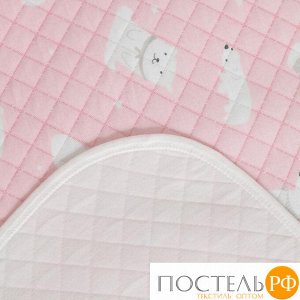 Одеяло стёганое Крошка Я «Мишка» 100х110 см, цвет розовый, 5054498