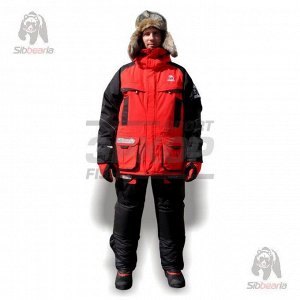 Костюм зима Sibbearia куртка п/комб чёрно-красный t-45C (x6)