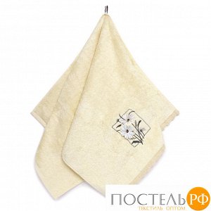 Tana Home Collection ДЕЙЗИ 3D 30*70 молочное полотенце махровое