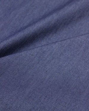 Сорочечная джинсовая ткань цв.Чернильно-синий, ширина 1.48м, хлопок-95%, п/э-5%, 137/м.кв