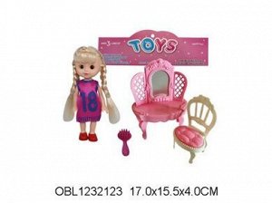 800-86 куколка с мебелью, в пакете 1232123