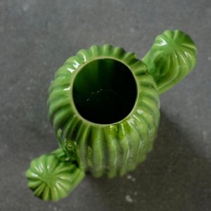 Кашпо-вазочка керамическое "Кактус"