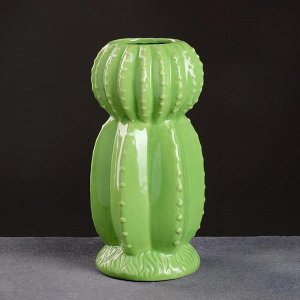Кашпо-вазочка керамическое "Кактус" 10*21см