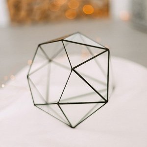 Флорариум «Бриллиант», стекло, швы чёрные