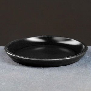 Поддон керамический черный № 4 , диаметр 14,5 см