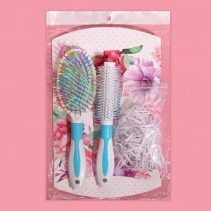 Подарочный набор «Только для тебя», 2 предмета: массажная расчёска, брашинг, цвет МИКС