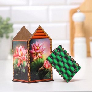 Чайный домик-копилка "Нежные лилии",17x10,5x9 см