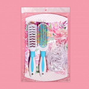 Подарочный набор «Только для тебя», 2 предмета:массажная расчёска, брашинг, цвет МИКС