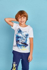 Фуфайка (футболка) д/мал  Sea adventure белый