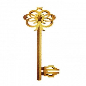 Термонаклейка Золотой ключик 9*4 см, набор 25 штук