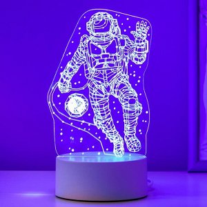 Светильник "Космонавт" LED RGB от сети 9.5х10х21 см