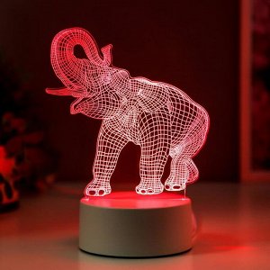 Светильник "Слон" LED RGB от сети