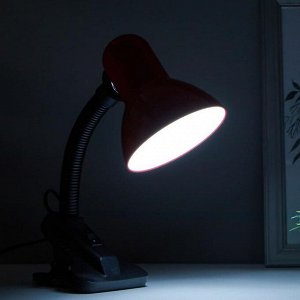 Лампа на прищепке светодиодная  8Вт LED 750Лм 14xSMD2835 шнур 1,5м красный
