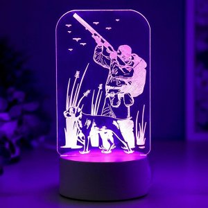 RISALUX Светильник &quot;Охотник&quot; LED RGB от сети 9,5х10х19,5 см