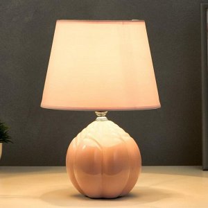 Лампа настольная "Бутон" Е14 1х40Вт светло-розовый 20х20х30 см RISALUX