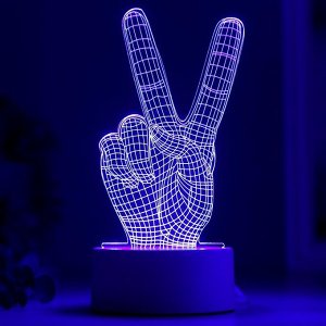 Светильник «Победа» LED RGB от сети 9.5x10x19 см RISALUX