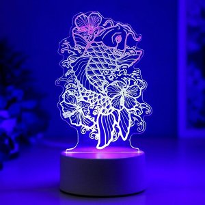 Светильник "Золотая рыбка" LED RGB от сети 9.5х11х19 см