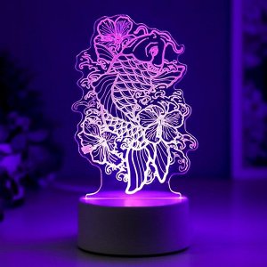 Светильник "Золотая рыбка" LED RGB от сети 9,5х11х19 см