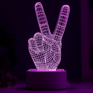 Светильник "Победа" LED RGB от сети 9,5х10х19 см