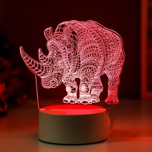 Светильник "Носорог" LED RGB от сети
