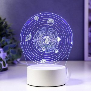 Светильник "Космос" LED RGB от сети 9,5х13х17,5 см